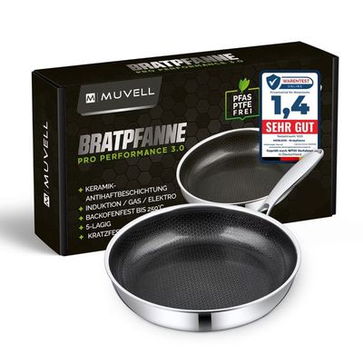Wabenstruktur Bratpfanne Induktion Antihaft 24 cm