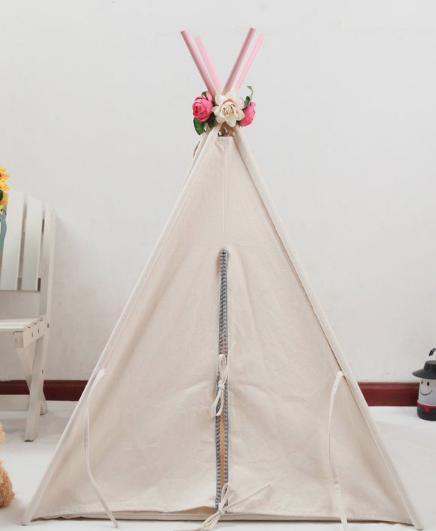 Natural Canvas Dog Teepee