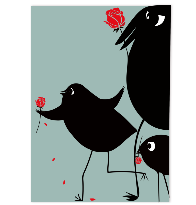 Grusskarte 'Rosen für Dich!' Grusskarte 'Rosen für Dich!'
