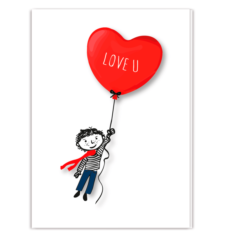 Grusskarte' Liebe, Liebe'