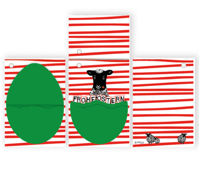 Osterei Geschenkanhänger  'Osterlamm'