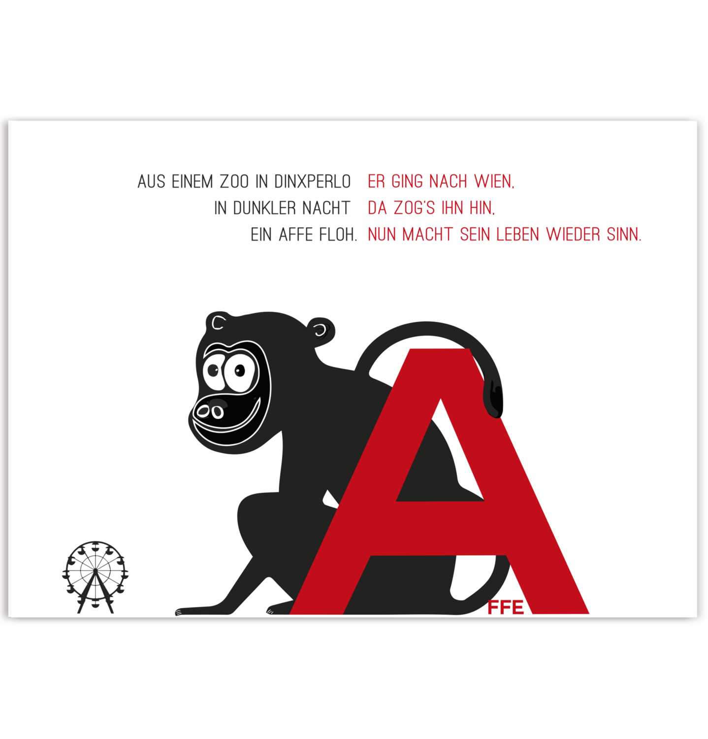 Alphapets Geschichte Buchstabe A Der Affe