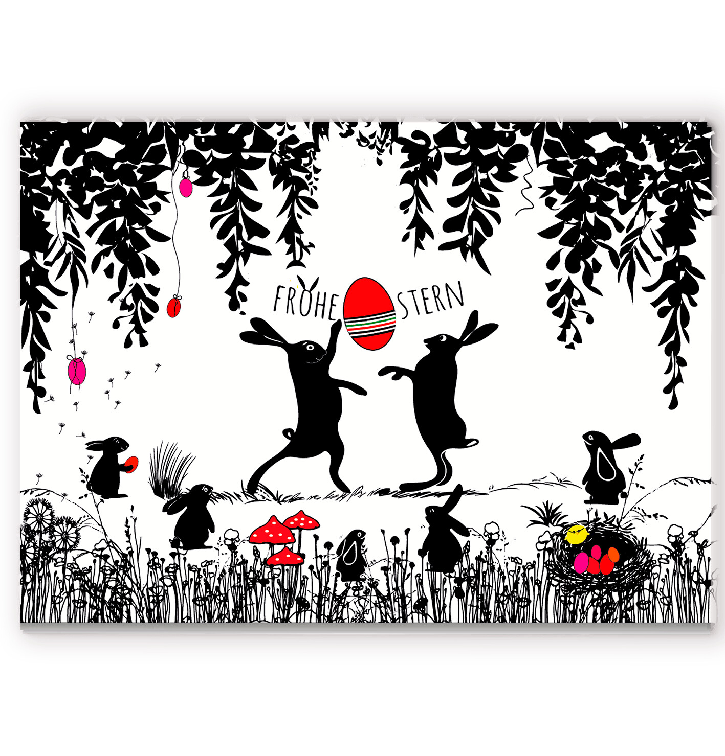 Grusskarte 'Frohe Ostern!'