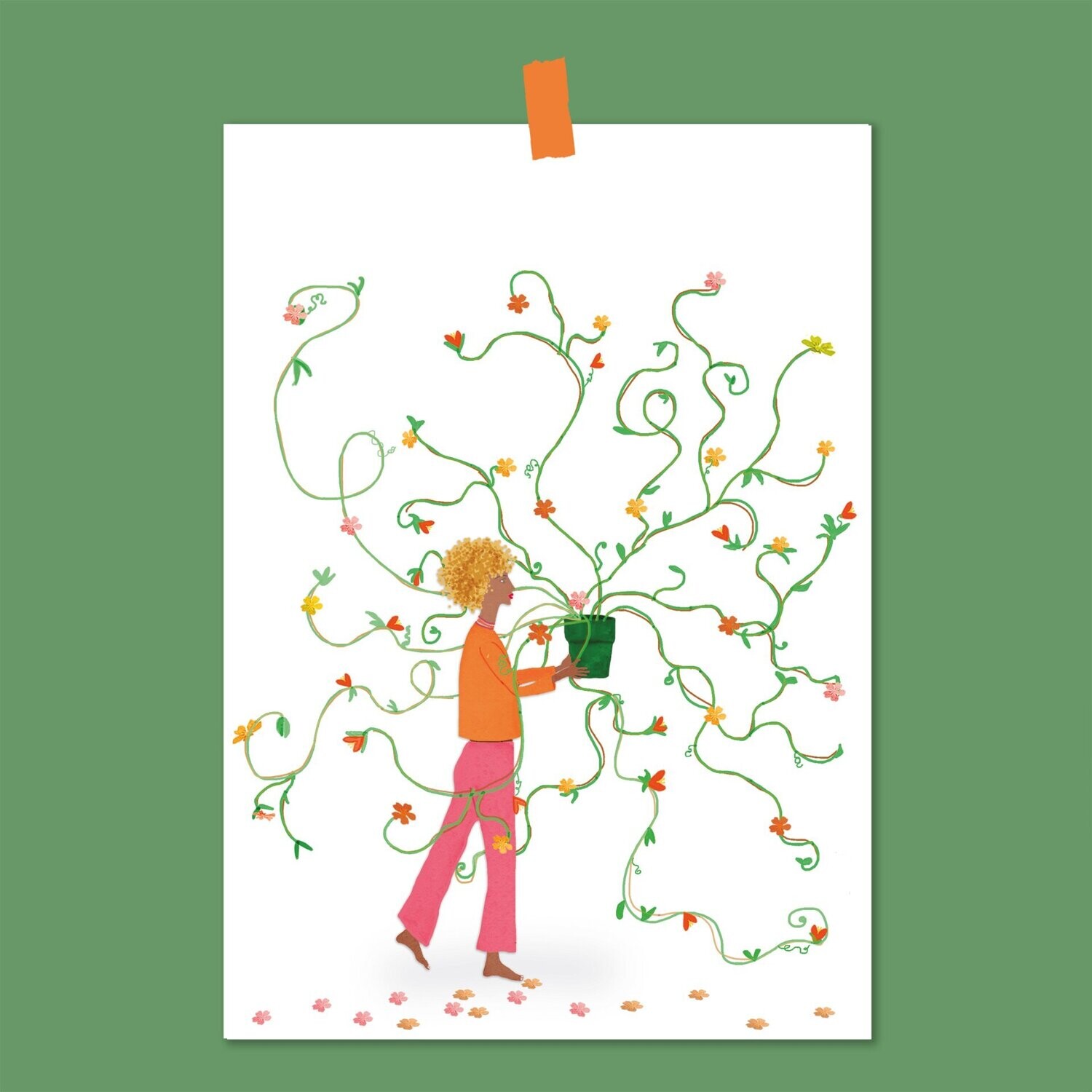 Print - Blütenranken  -  Posterdruck DIN A5