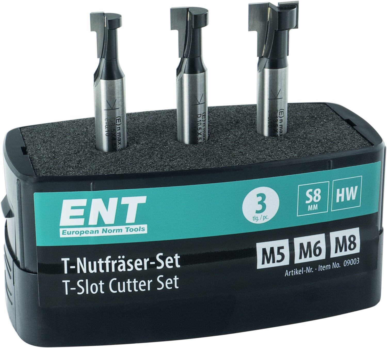 T-Nutfräser-Set für metrische Schraubenköpfe D M5-6-8 S 8mm             (ENT)