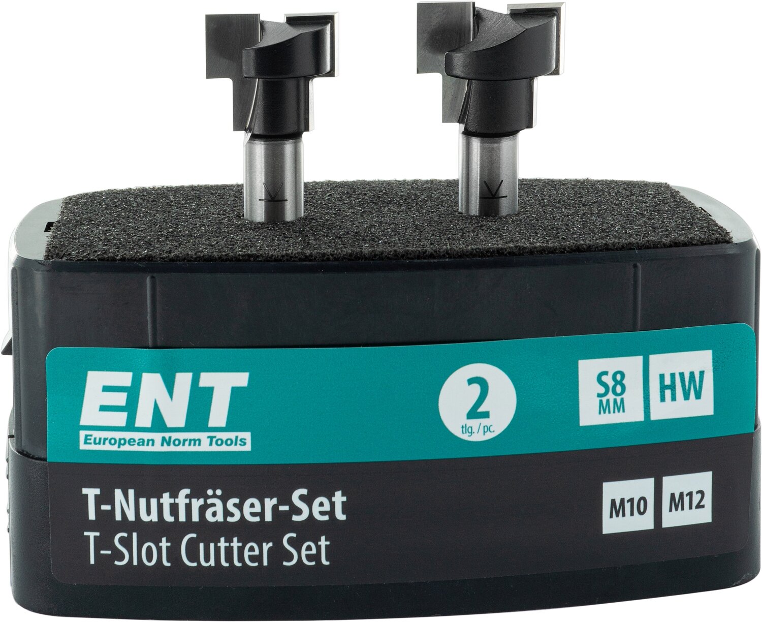 T-Nutfräser-Set für metrische Schraubenköpfe D M10-12 S 8mm             (ENT)