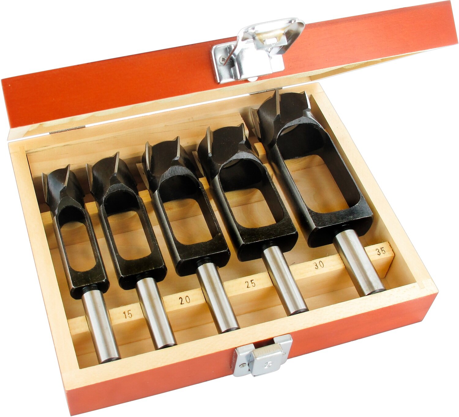Zapfenschneider-Set mit zylindrischem Schaft D 15-20-25-30-35mm S1 13 (D15-30)mm S2 16 (D35)mm           (ENT)