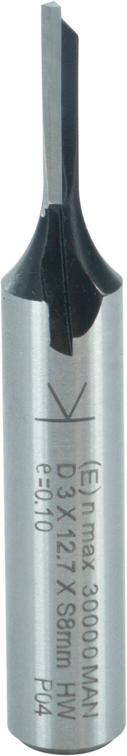 Nutfräser einschneidig D 3mm NL 12,7mm GL 51mm S 8mm SL 32mm       (ENT)