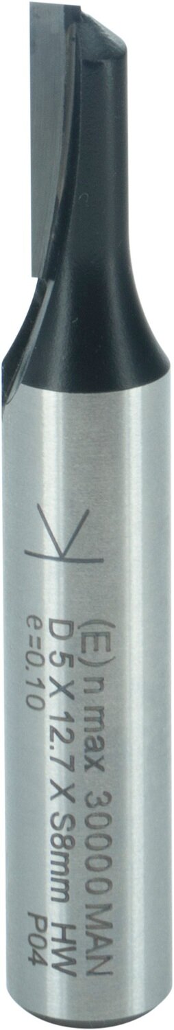 Nutfräser einschneidig D 5mm NL 12,7mm GL 50mm S 8mm SL 32mm       (ENT)