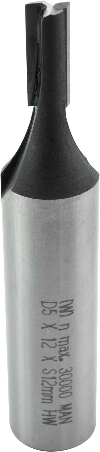 Nutfräser mit angeschliffener Bohrschneide D 5mm NL 12mm GL 61mm S 12mm SL 40mm       (ENT)