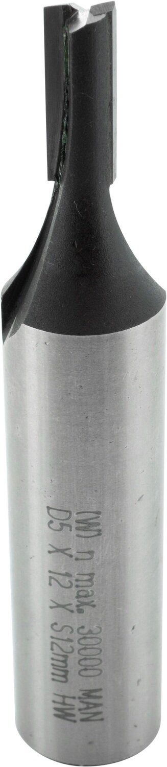 Nutfräser mit angeschliffener Bohrschneide D 5mm NL 16mm GL 65mm S 12mm SL 40mm       (ENT)