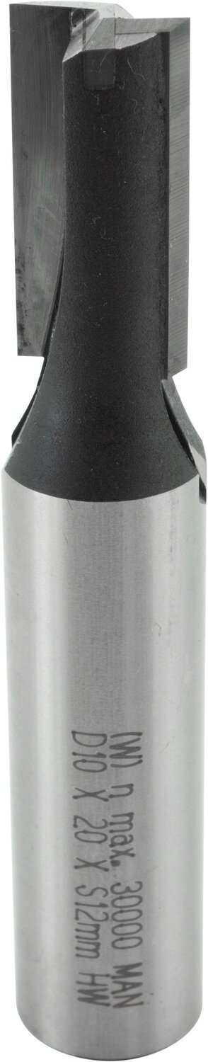 Nutfräser mit angeschliffener Bohrschneide D 10mm NL 20mm GL 66mm S 12mm SL 40mm       (ENT)