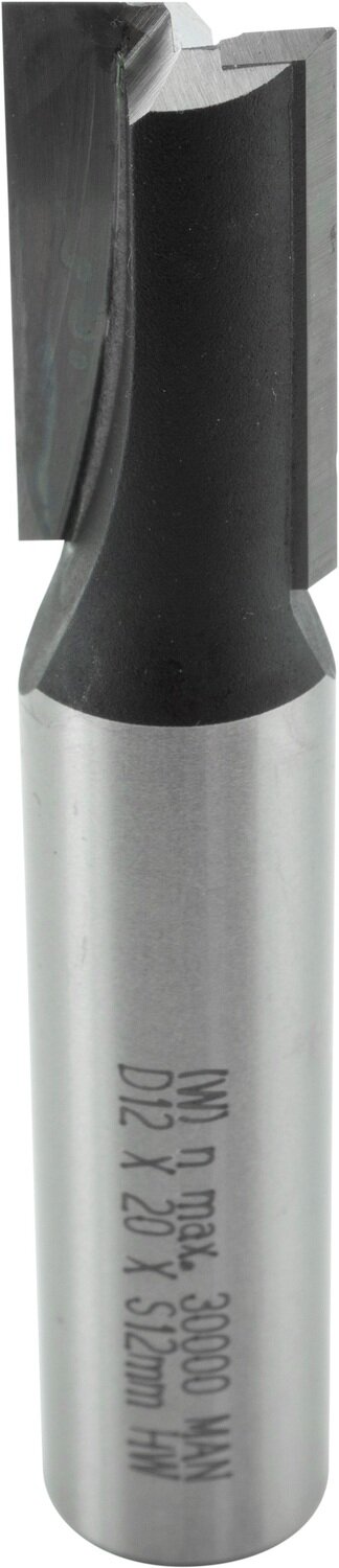 Nutfräser mit angeschliffener Bohrschneide D 12mm NL 20mm GL 64mm S 12mm SL 40mm       (ENT)
