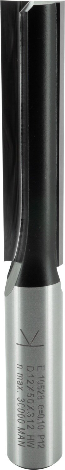 Nutfräser mit angeschliffener Bohrschneide D 12mm NL 50mm GL 94mm S 12mm SL 40mm       (ENT)