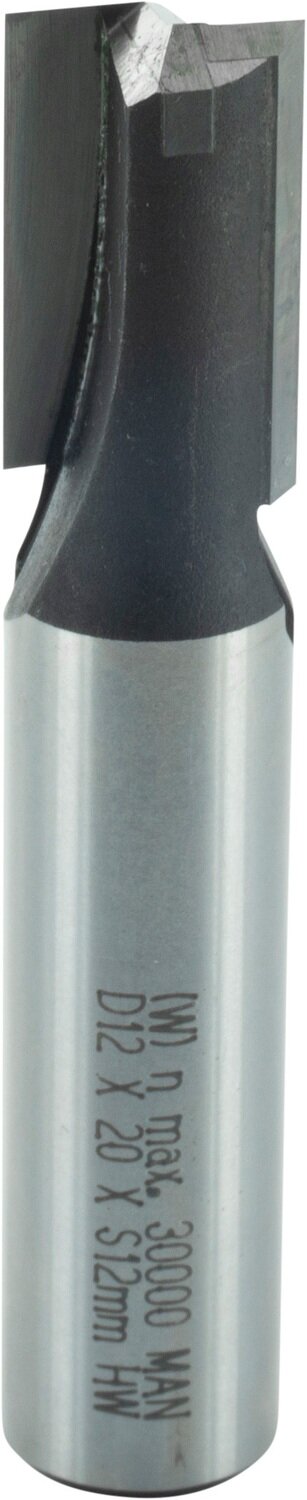 Nutfräser mit Hartmetall-Bohrschneide D 12mm NL 20mm GL 64mm S 12mm SL 40mm       (ENT)