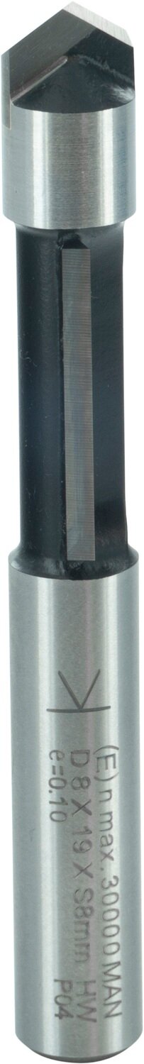 Ausstech- und Kopierfräser mit Umfang- und Bohrschneide D 8mm NL 19mm GL 64mm S 8mm SL 32mm       (ENT)