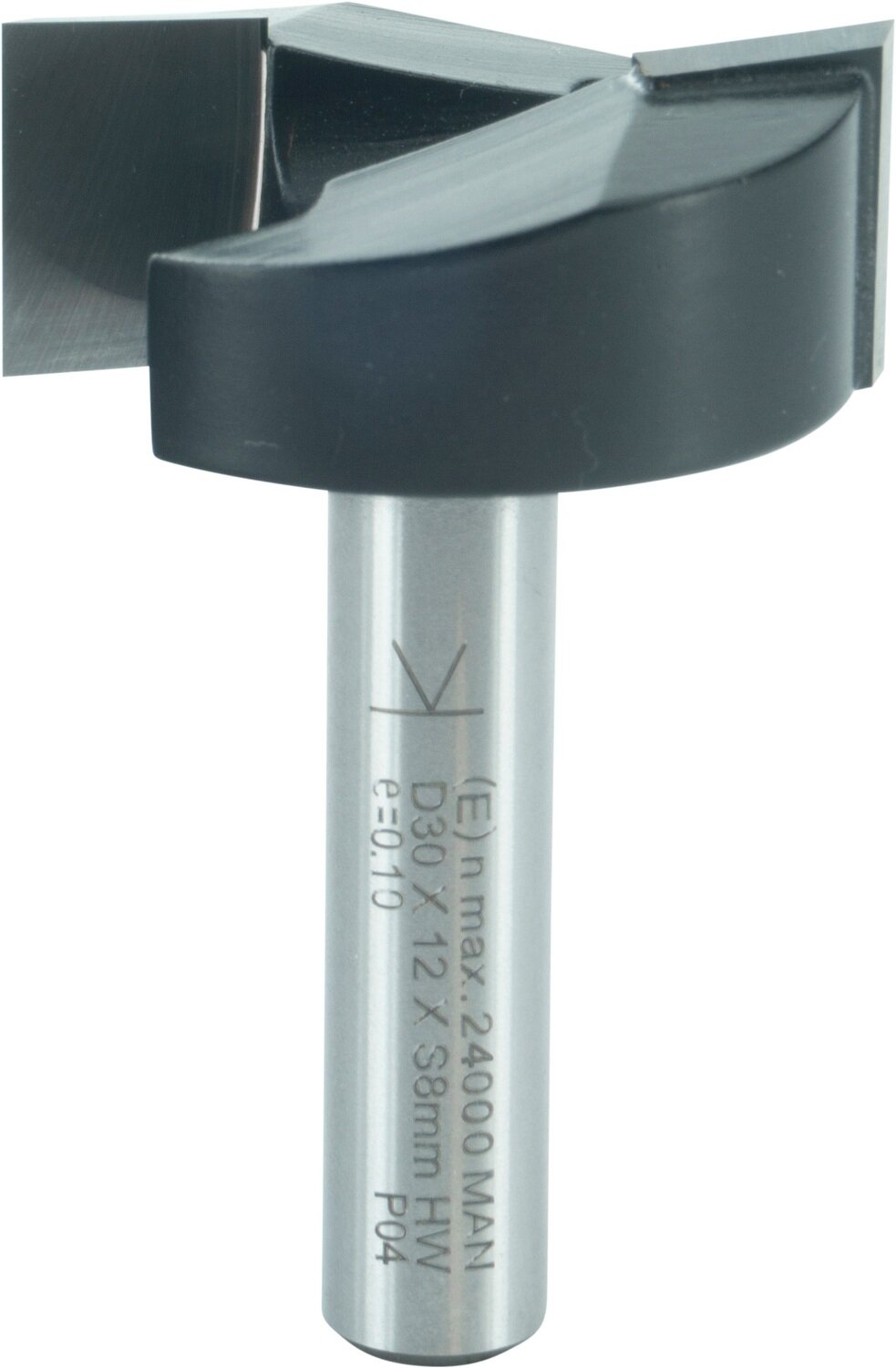 Planfräser mit Umfang- und Bohrschneide D 30mm NL 12mm GL 48mm S 8mm SL 32mm       (ENT)