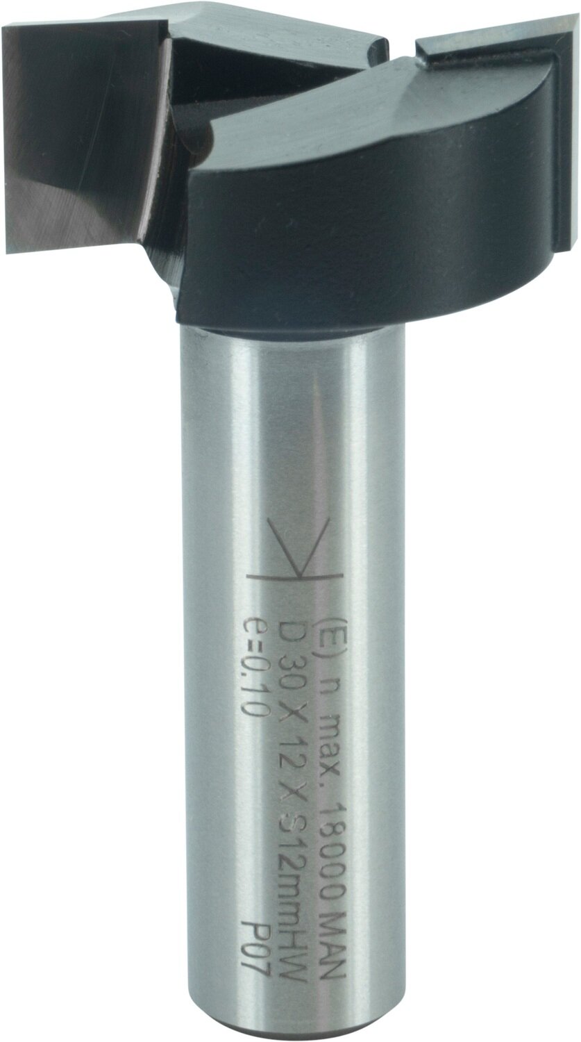 Planfräser mit Umfang- und Bohrschneide D 30mm NL 12mm GL 55mm S 12mm SL 40mm       (ENT)