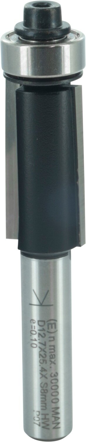 Bündigfräser mit Achswinkel D 12,7mm NL 25,4mm S 8mm SL 32mm         (ENT)