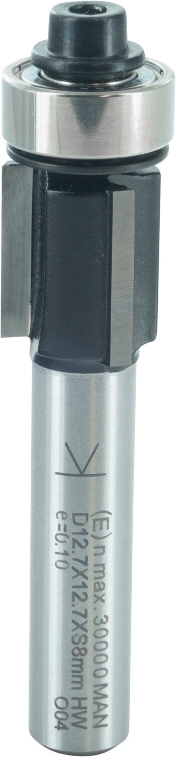 Bündigfräser mit Kugellager D 12,7mm NL 12,7mm GL 55mm S 8mm SL 32mm       (ENT)