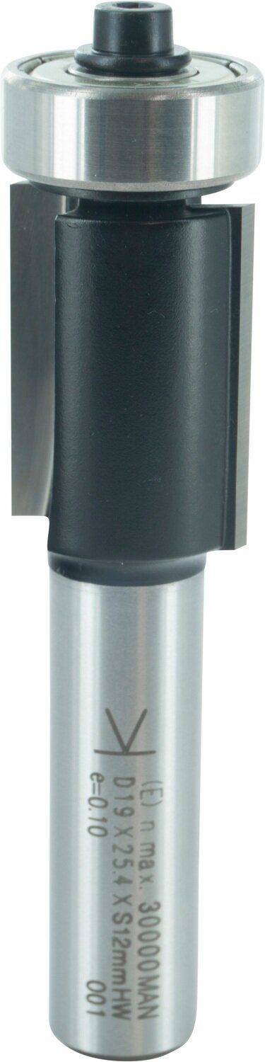 Bündigfräser mit Kugellager D 19,05mm NL 25,4mm GL 76mm S 12mm SL 40mm       (ENT)