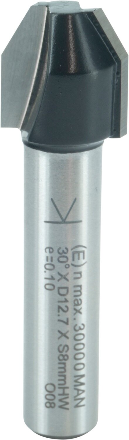 Fase-Bündigfräser multifunktional E 30° D 12,7mm NL 12,7mm S 8mm SL 32mm       (ENT)