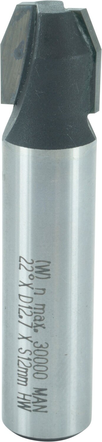 Fase-Bündigfräser multifunktional E 22° D 12,7mm NL 12,7mm S 12mm SL 40mm       (ENT)