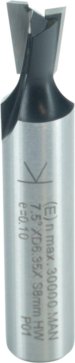 Gratfräser ohne Vorschneider E 7.5° D 6,35mm NL 7,9mm S 8mm SL 32mm       (ENT)