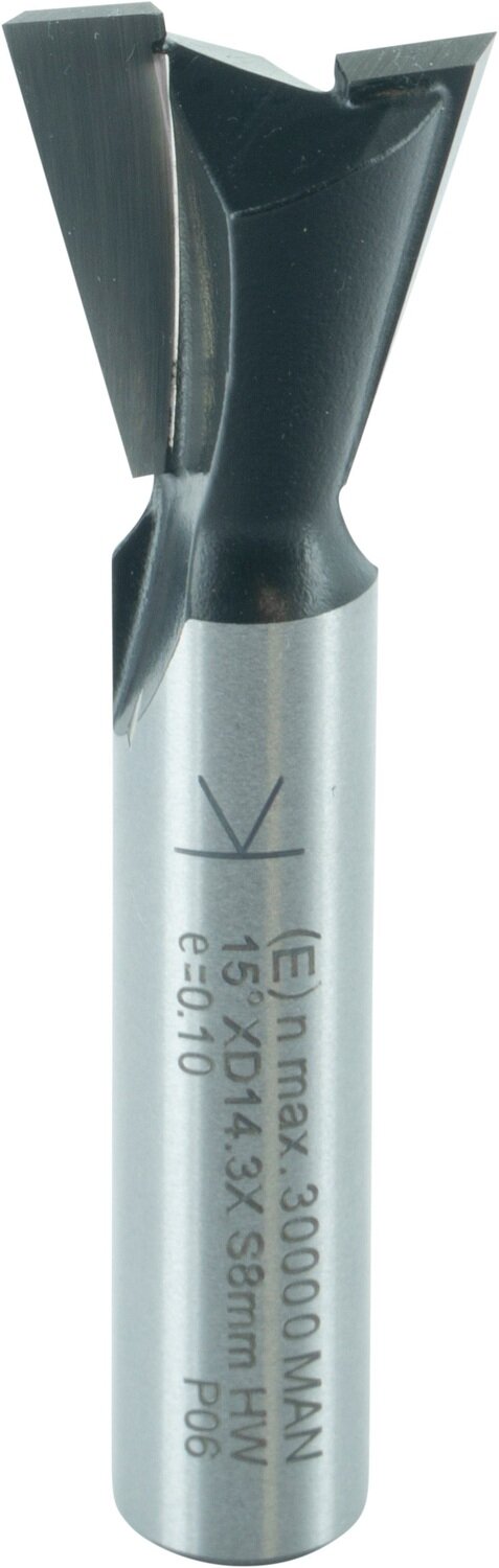 Gratfräser ohne Vorschneider E 15° D 14,3mm NL 13,5mm S 8mm SL 32mm       (ENT)