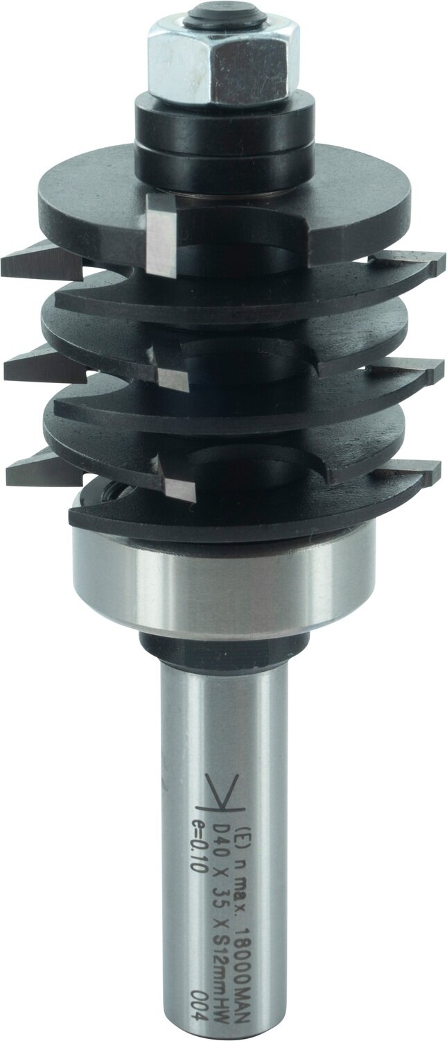 Fingerverleimfräser Kombinationsset mit sechs Messern D 40mm NL 40mm S 12mm SL 32mm T 6mm GL 96mm     (ENT)