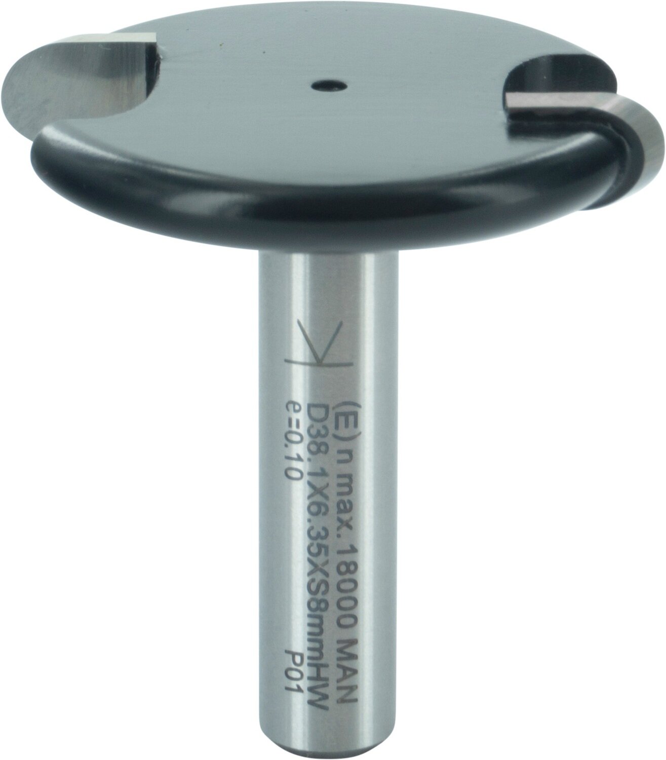 Rundfräser Konkaver Radius R 3,18mm D 38,1mm NL 6,35mm S 8mm SL 32mm       (ENT)