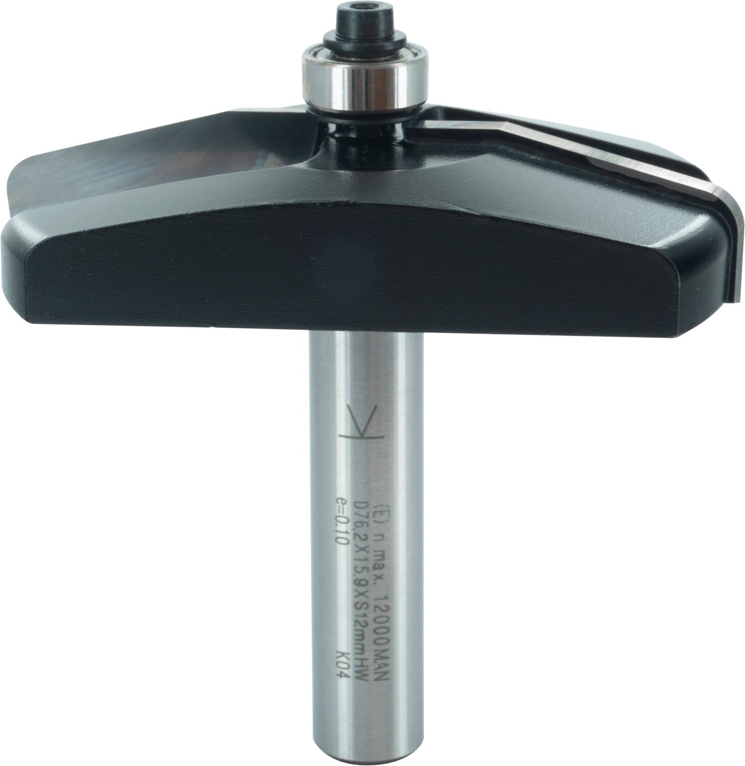 Abplattfräser  15° schräg, mit Kugellager D 76,2mm NL 15,9mm R 4,8mm T 31.7mm S 12mm SL 50mm     (ENT)