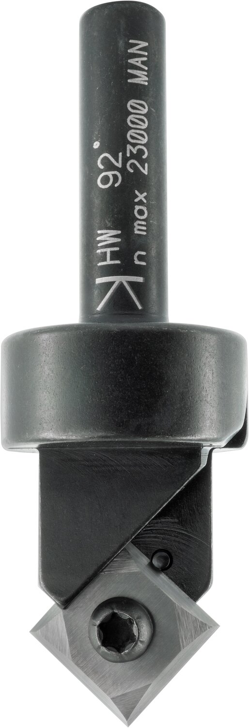 V-Nutfräser mit Wendemesser E 90° D 17mm NL 8,3mm S 8mm GL 63mm       (ENT)