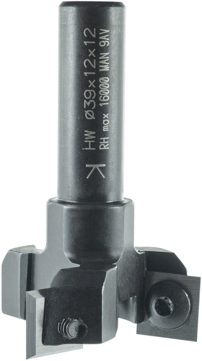 Planfräser mit Wendemesser D 39mm NL 12mm GL 90mm S 12mm SL 40mm       (ENT)