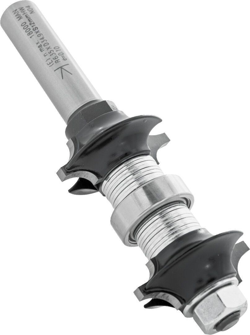 Abrundfräser doppelseitig auf Aufnahmedorn D 34,9mm S 12mm R1 6.35mm R2 4.75mm         (ENT)