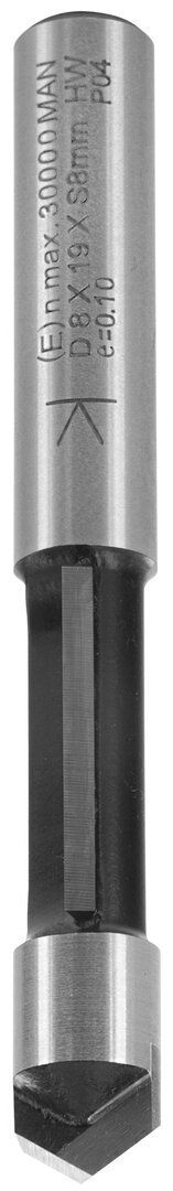 Ausstech- und Kopierfräser mit Umfang- und Bohrschneide D 12mm NL 25,4mm GL 84mm S 12mm SL 40mm       (ENT)