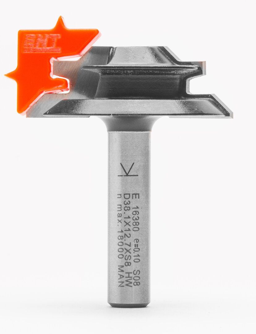 Gehrungsverleimfräser  für 90°-Winkel D 38,1mm NL 12,7mm S 8mm SL 32mm M 6mm       (ENT)
