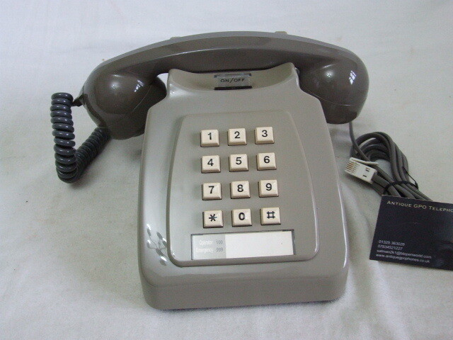 Two Tone Grey 12 Button 782 Telephone 1982