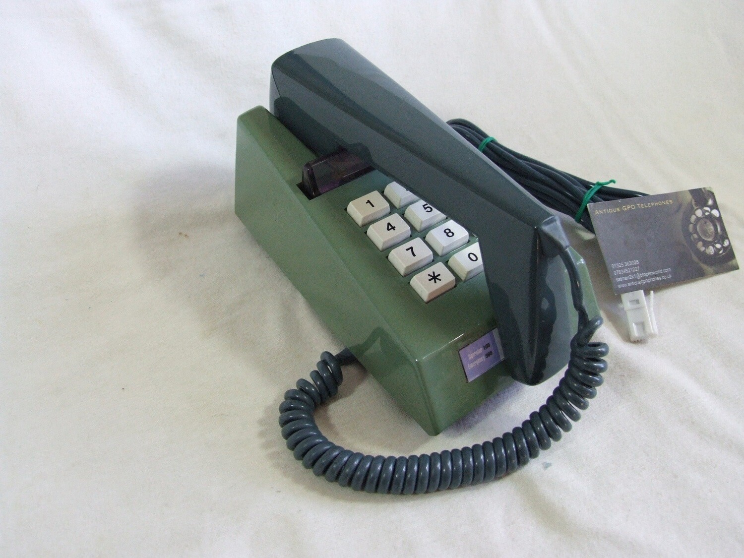 Rare  Two Tone Blue 786 Trimphone 1980      12 button