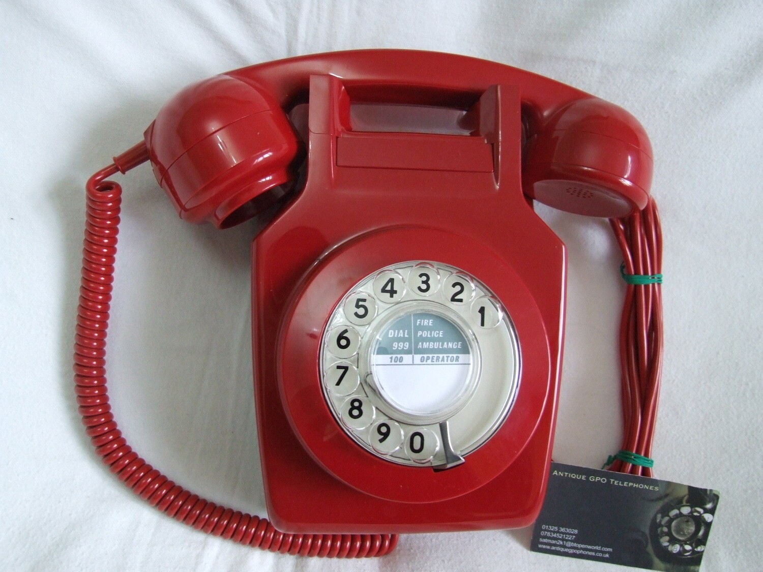 Wallmounted Red 741 Telephone 1974