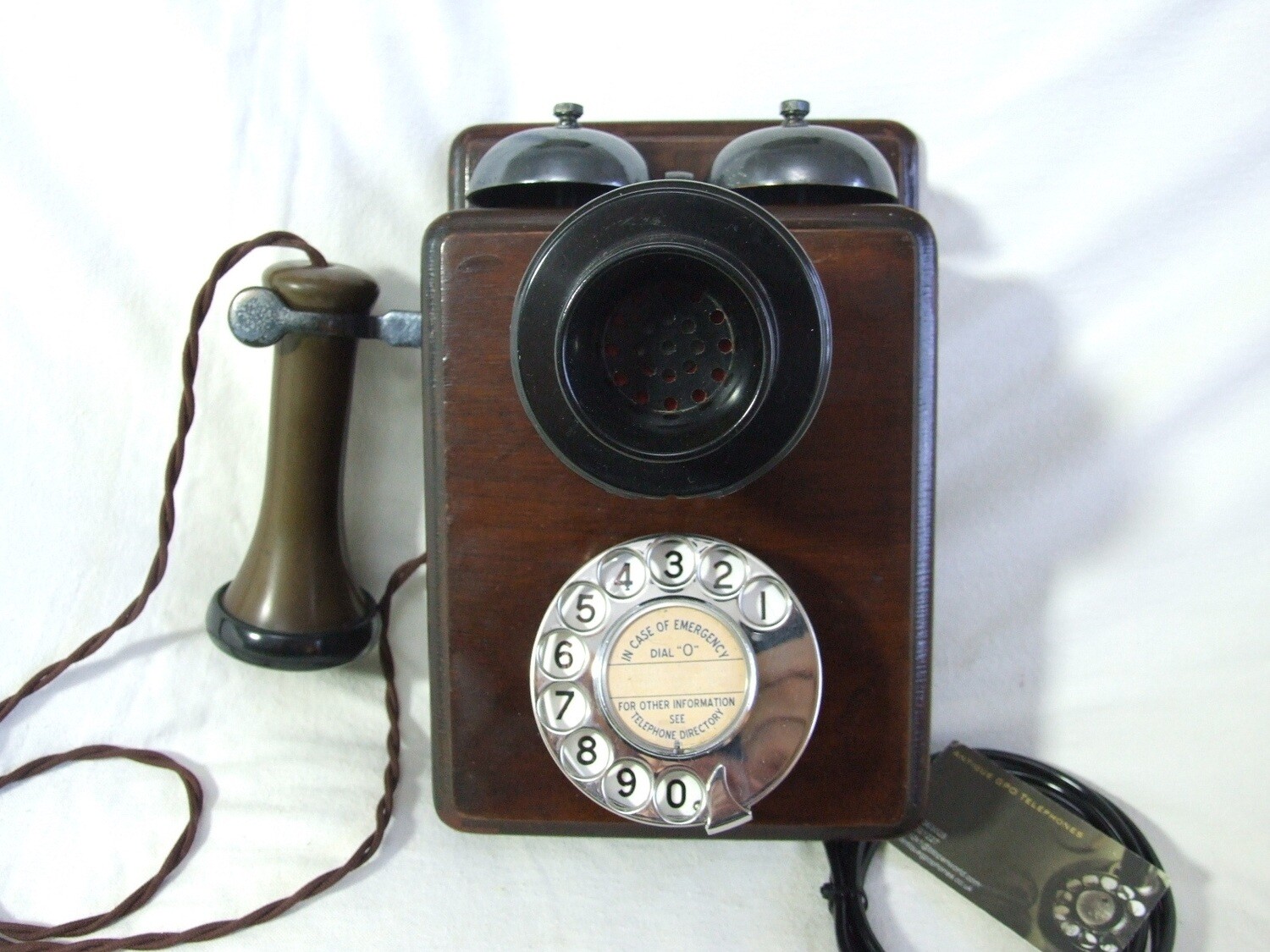 GPO 121 Wooden Wallphone 1920/30&#39;s