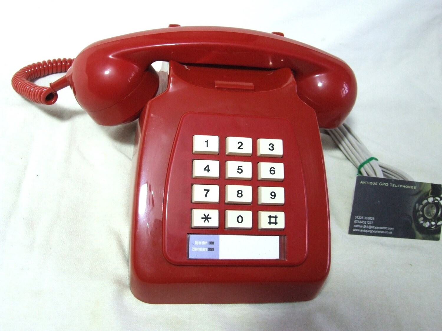 Red 12 Button 782 Telephone 1982