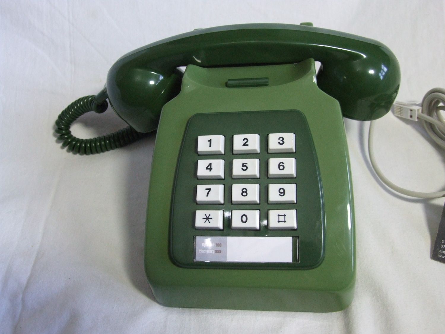 Two Tone Green 12 Button 782 Telephone 1981