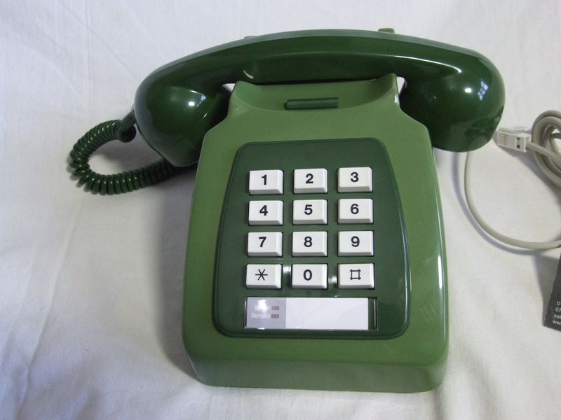 Two Tone Green 12 Button 782 Telephone 1981