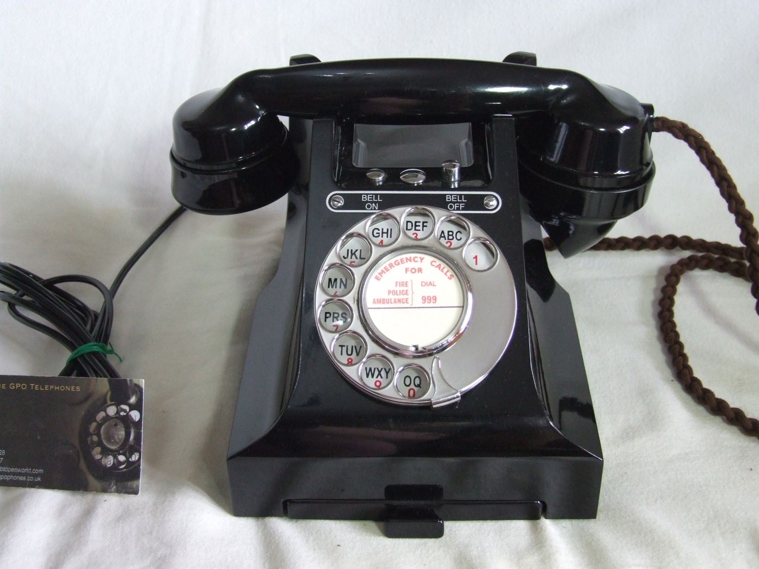 Black Bakelite 328 GPO Telephone 1959