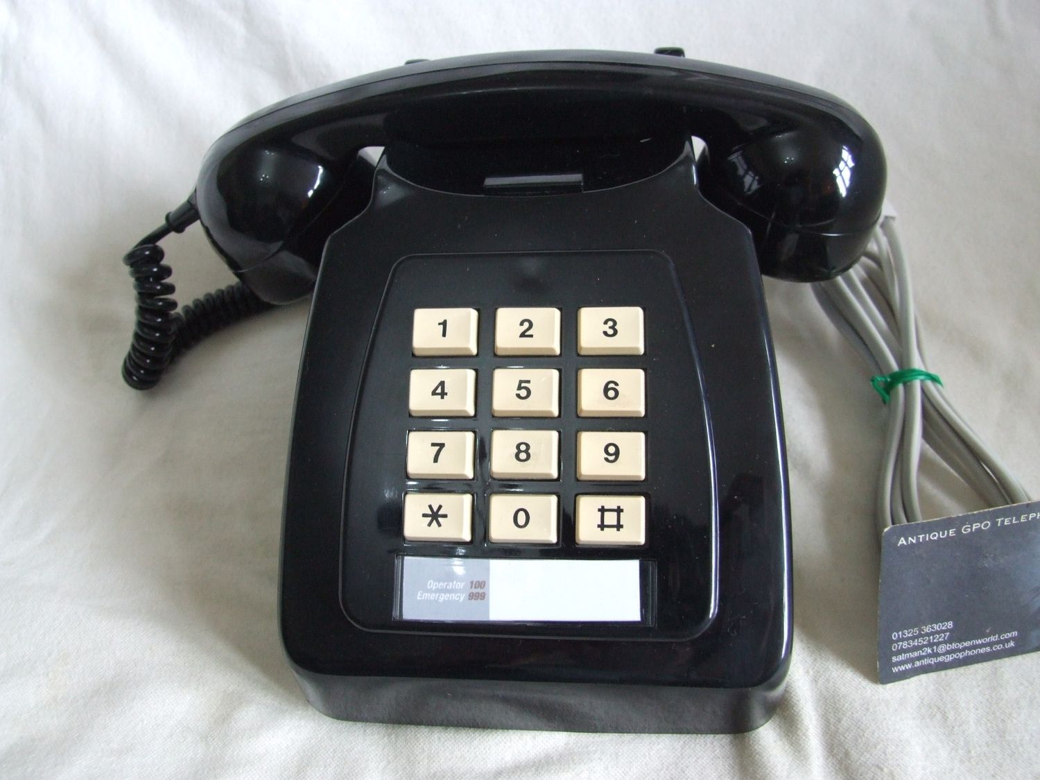 Black 12 Button 782 Telephone 1980