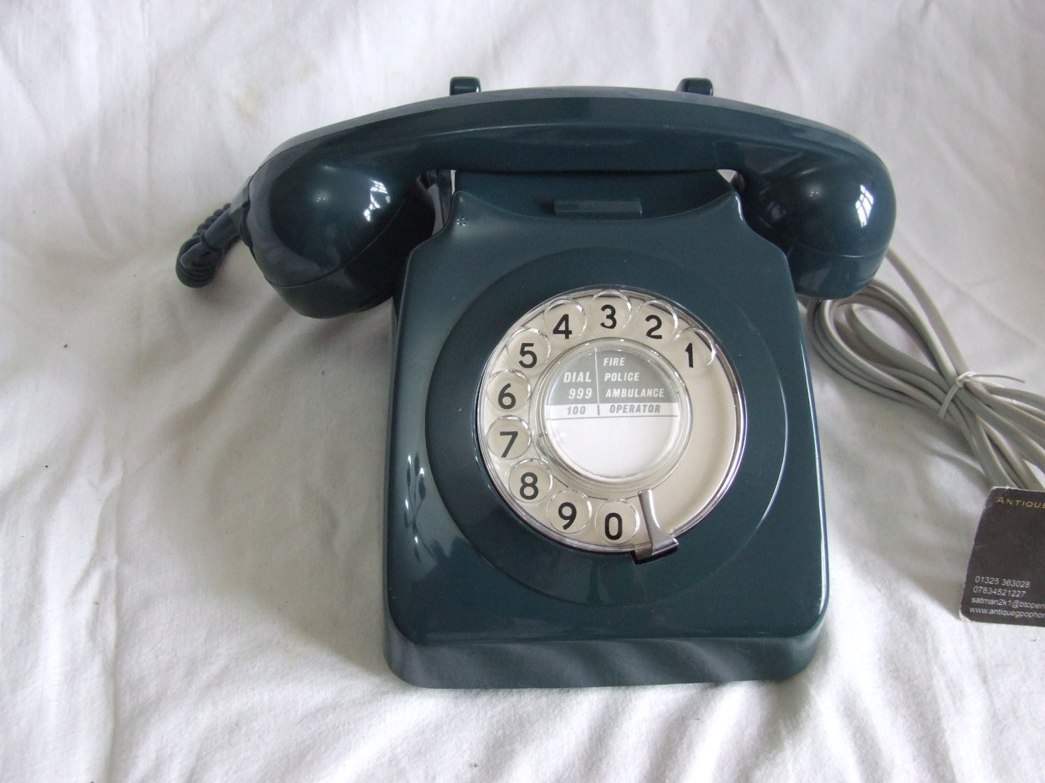 Blue 746 Telephone 1973 Mark 1 case