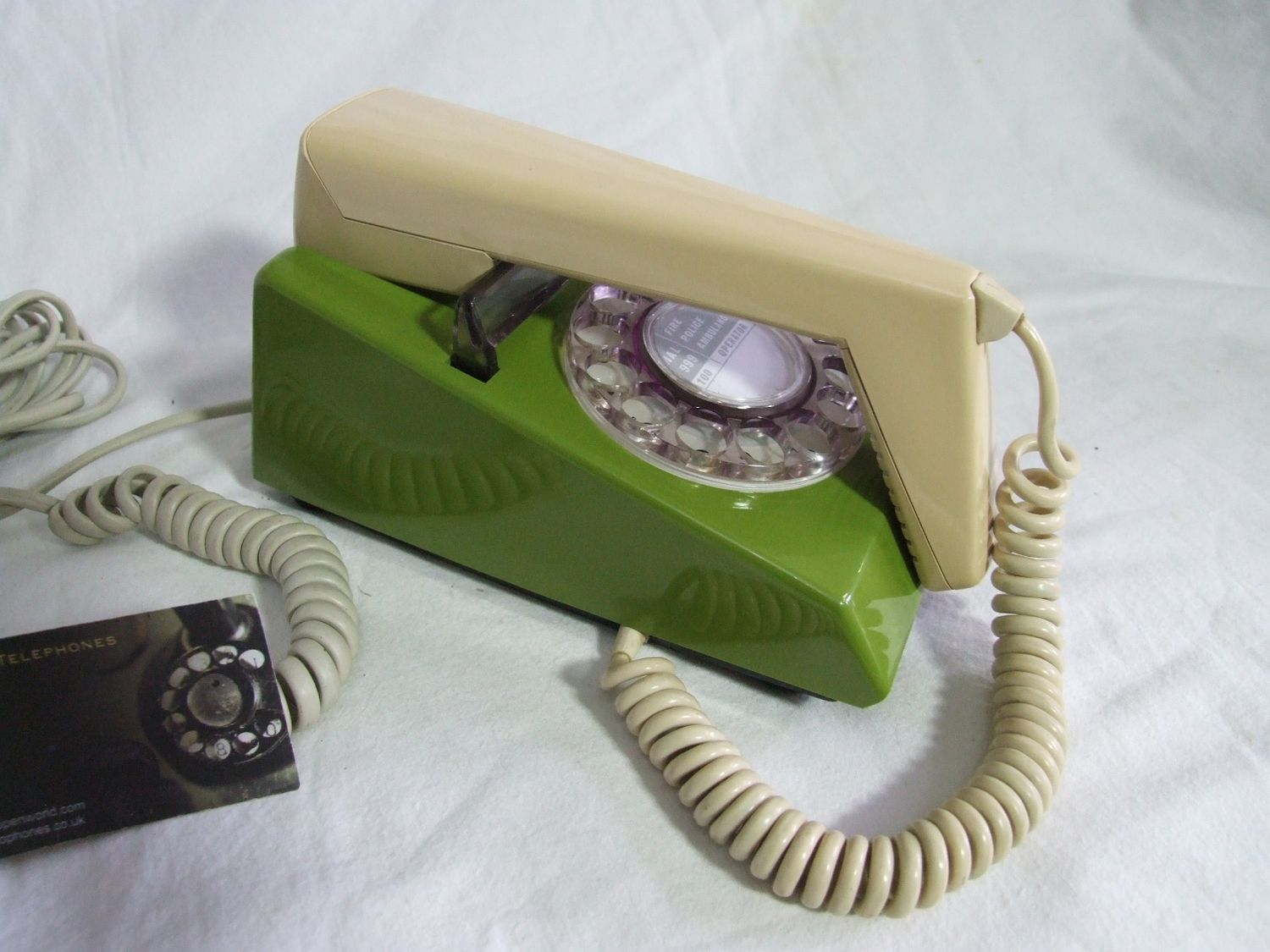 Rare Olive Green/ Beige 8722 Snowdon  Trimphone 1982