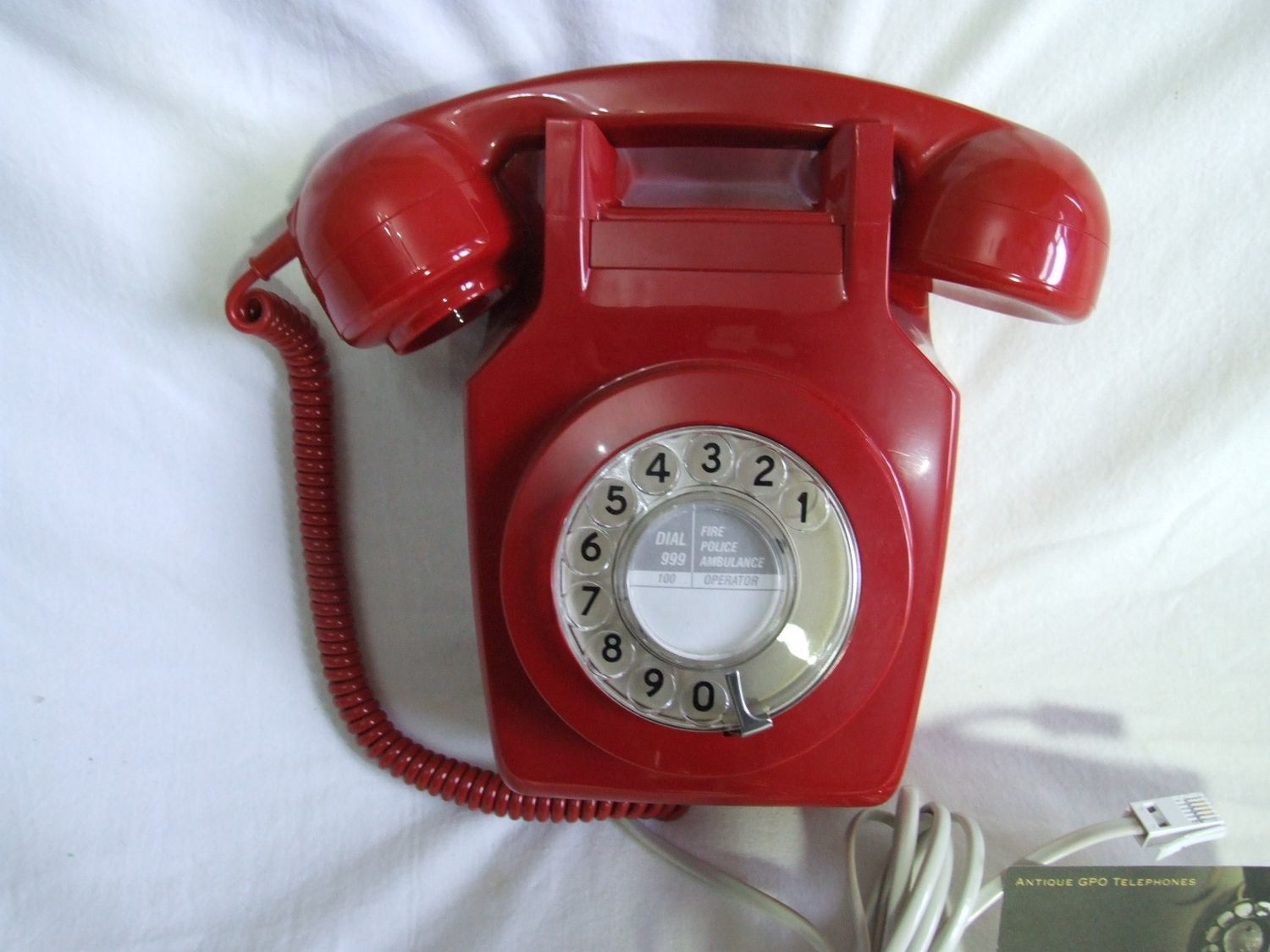 Wallmounted Red 741 Telephone 1980