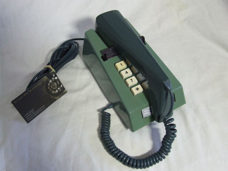 Rare  Two Tone Blue 786 Trimphone 1980      12 button